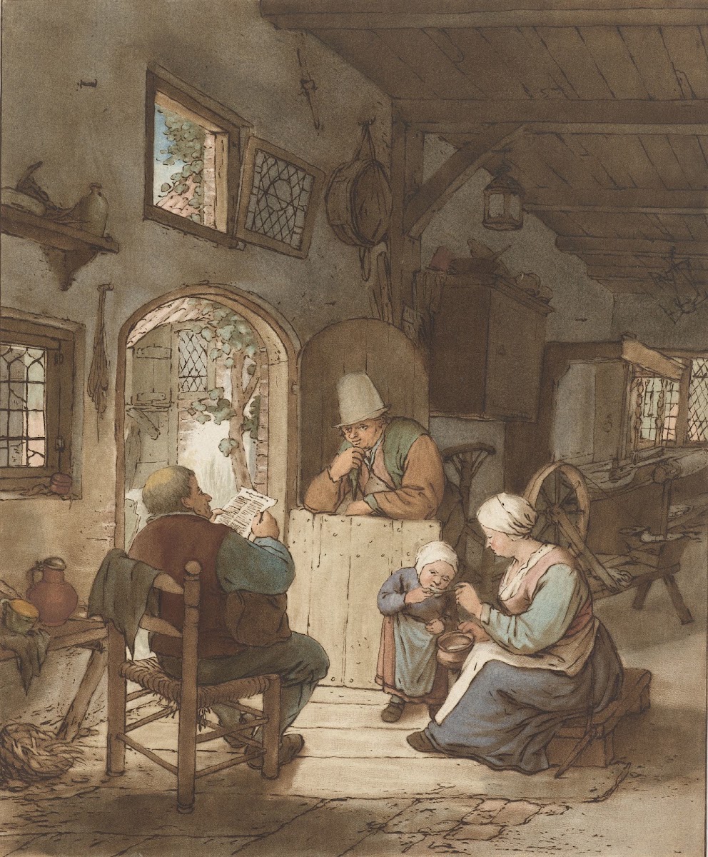 Krantlezer in interieur 1766