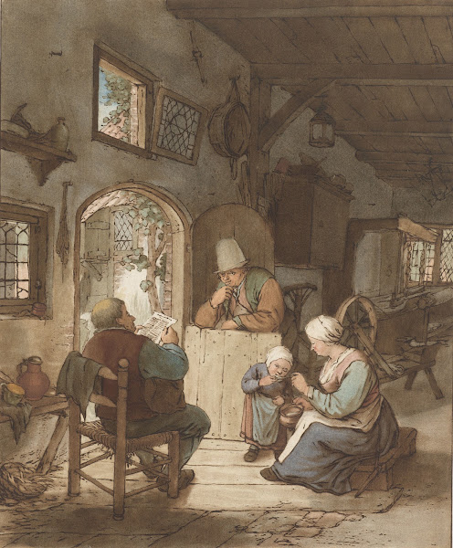 Krantlezer in interieur 1766