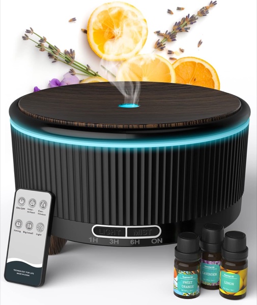 Saloking Difusor de Gran Capacidad 500ml con Reloj y Altavoz