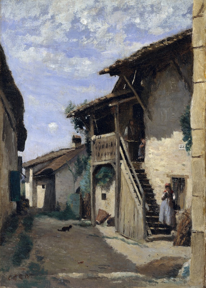 A Village Street  Dardagny 1852