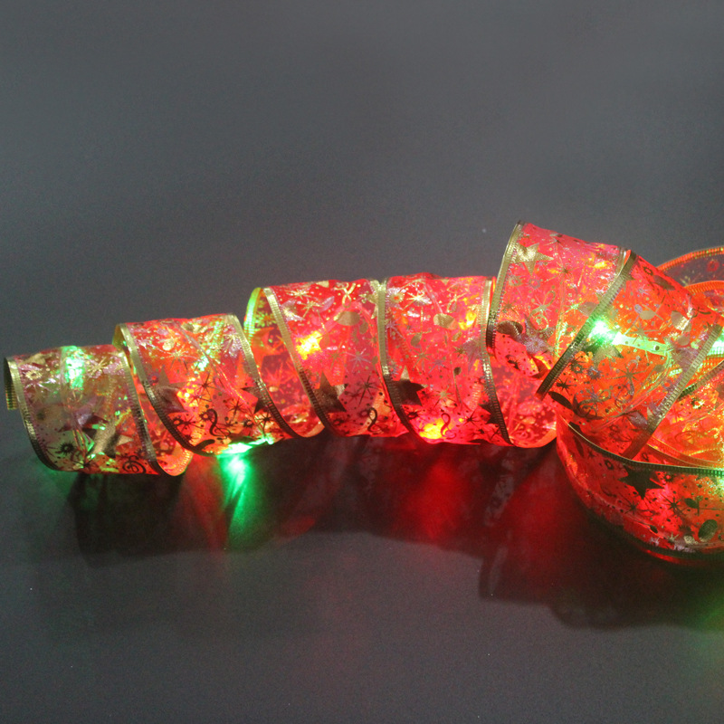 Dekorative LED-Lichterkette mit Schleifenband
