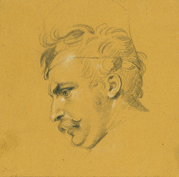 Porträtstudie zum Ausfall Nikolaus Zrinys vor der Festung Szigeth before 1825