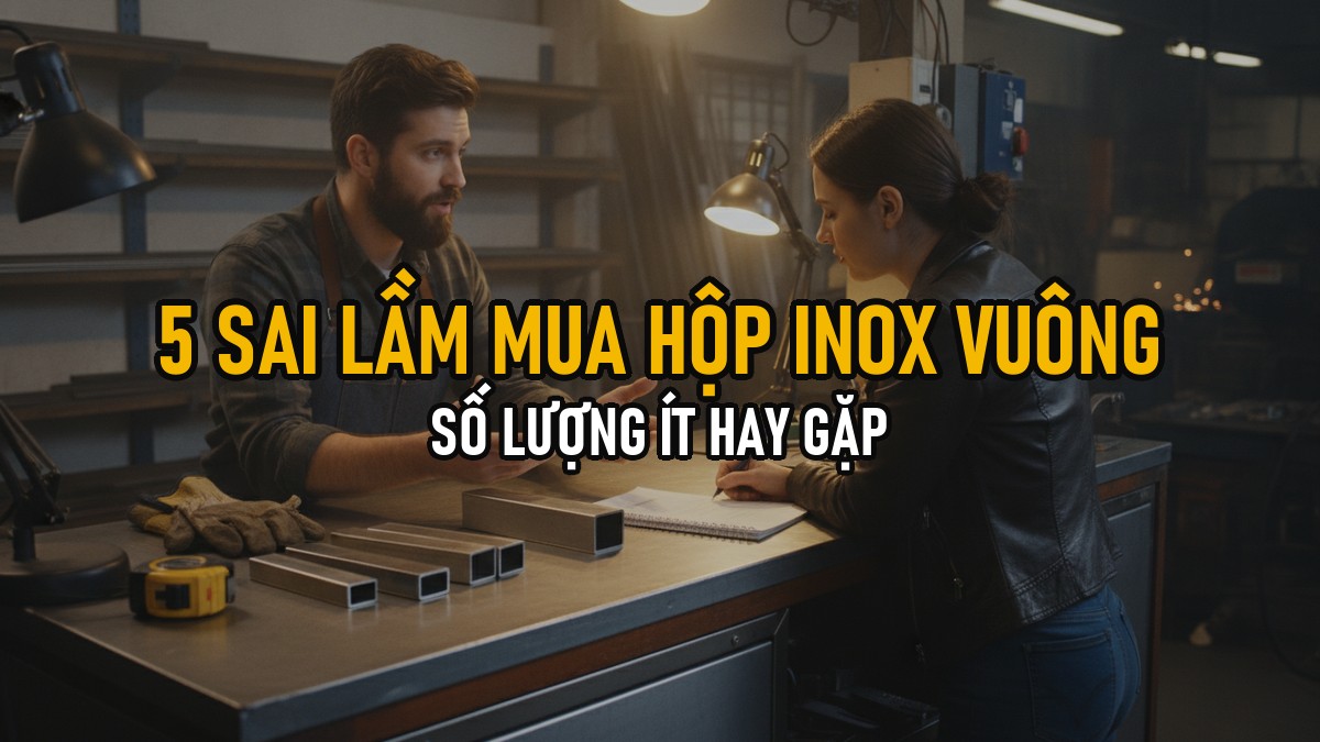 5 Sai Lầm Khi Mua Hộp Inox Vuông 304 Số Lượng Ít (Và Cách Đặt Đúng Ngay Lần Đầu)
