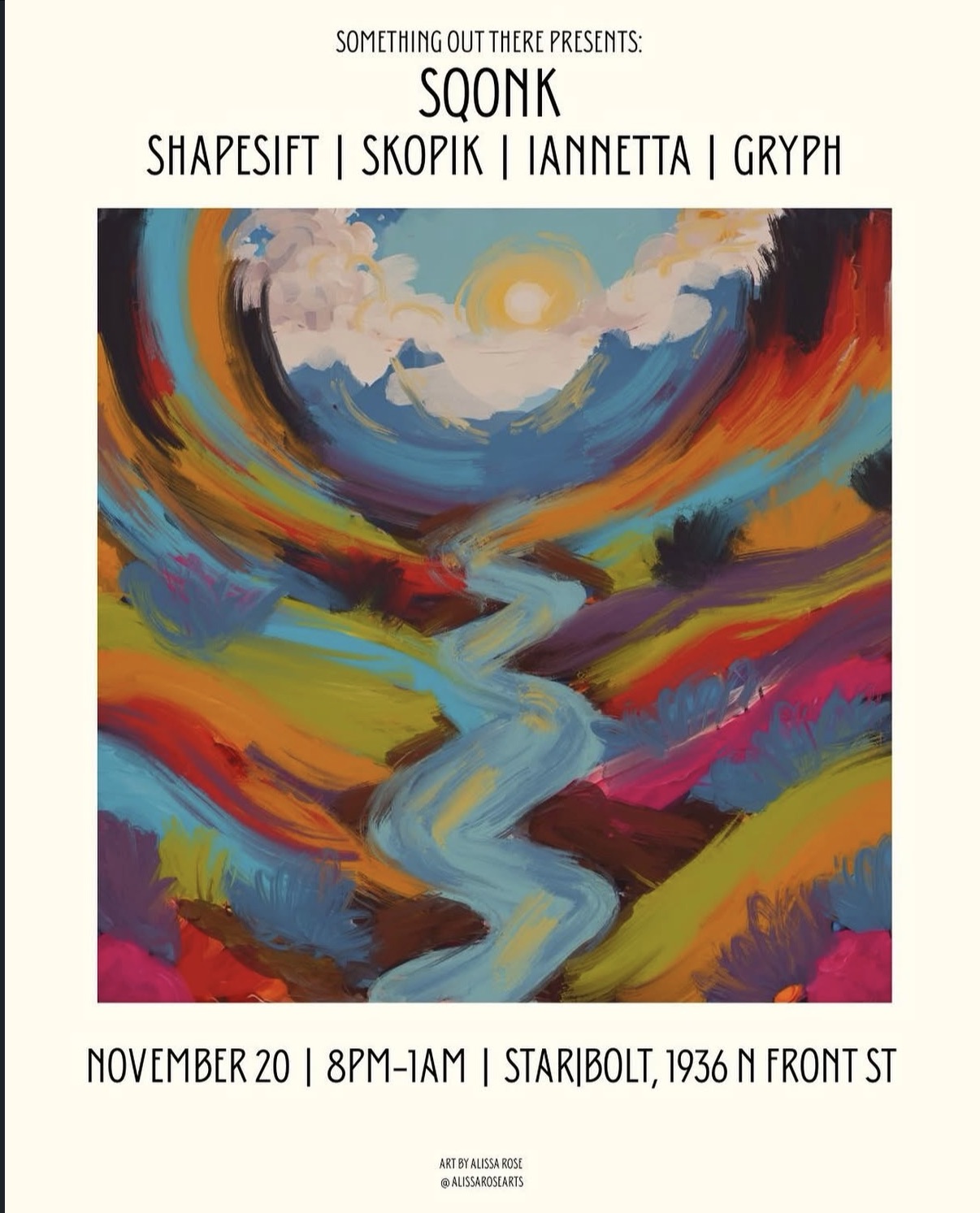 Flyer for Sqonk