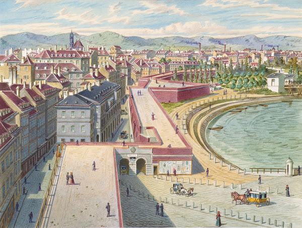 Das Rotenturm Tor in Wien 1858