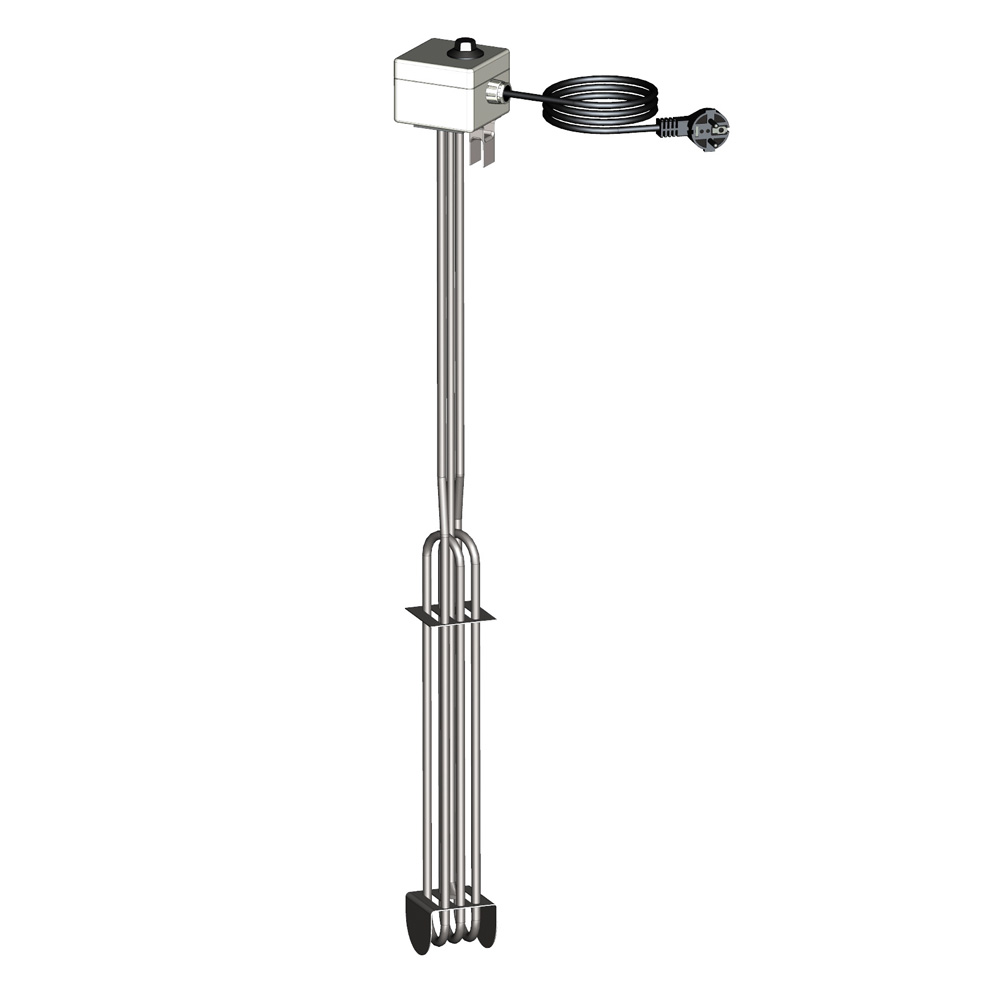 Over-the-side dompelverwarmer voor open tanks (30-90°C) – 1500W