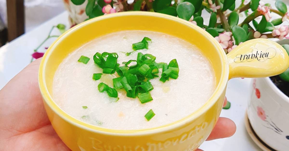 Cháo cá hồi khoai tây