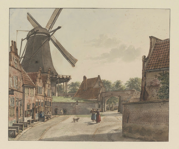 Gezicht vanuit de Bereiderstraat tegenwoordig Sophiastraat op de oostzijde van d