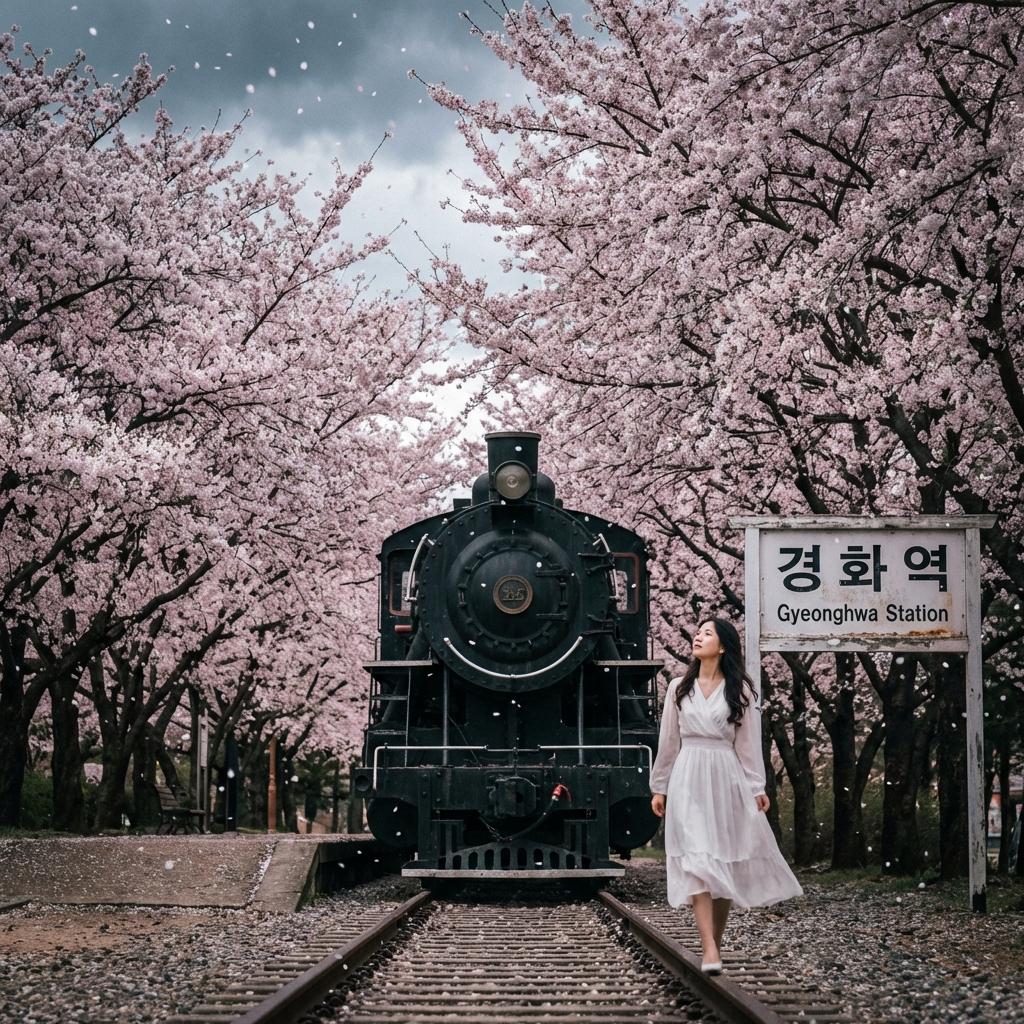 인생샷 성지 맞대결: 여좌천 로망스다리 vs 경화역 기찻길