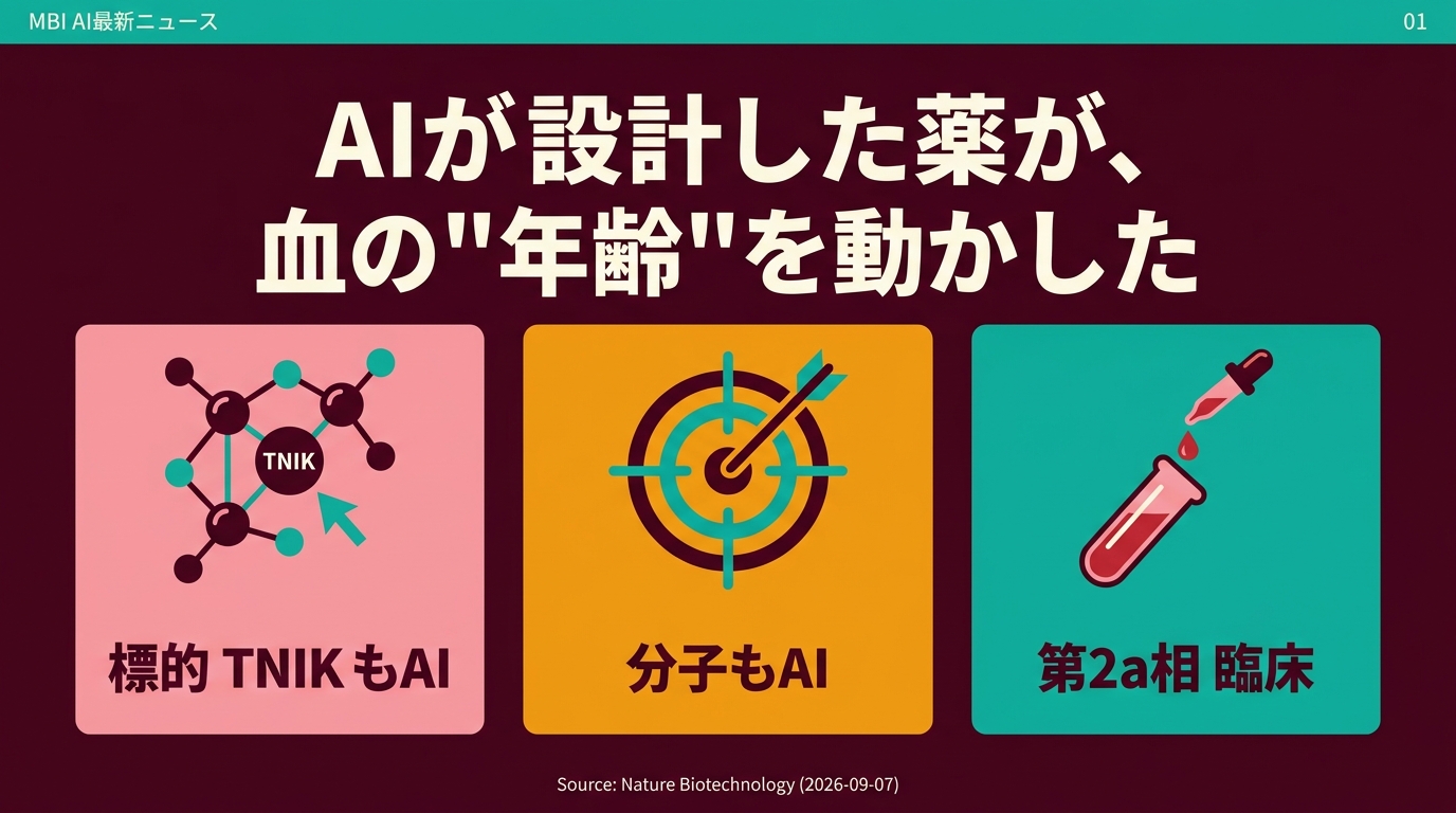 AIが設計した薬が血の年齢を動かした