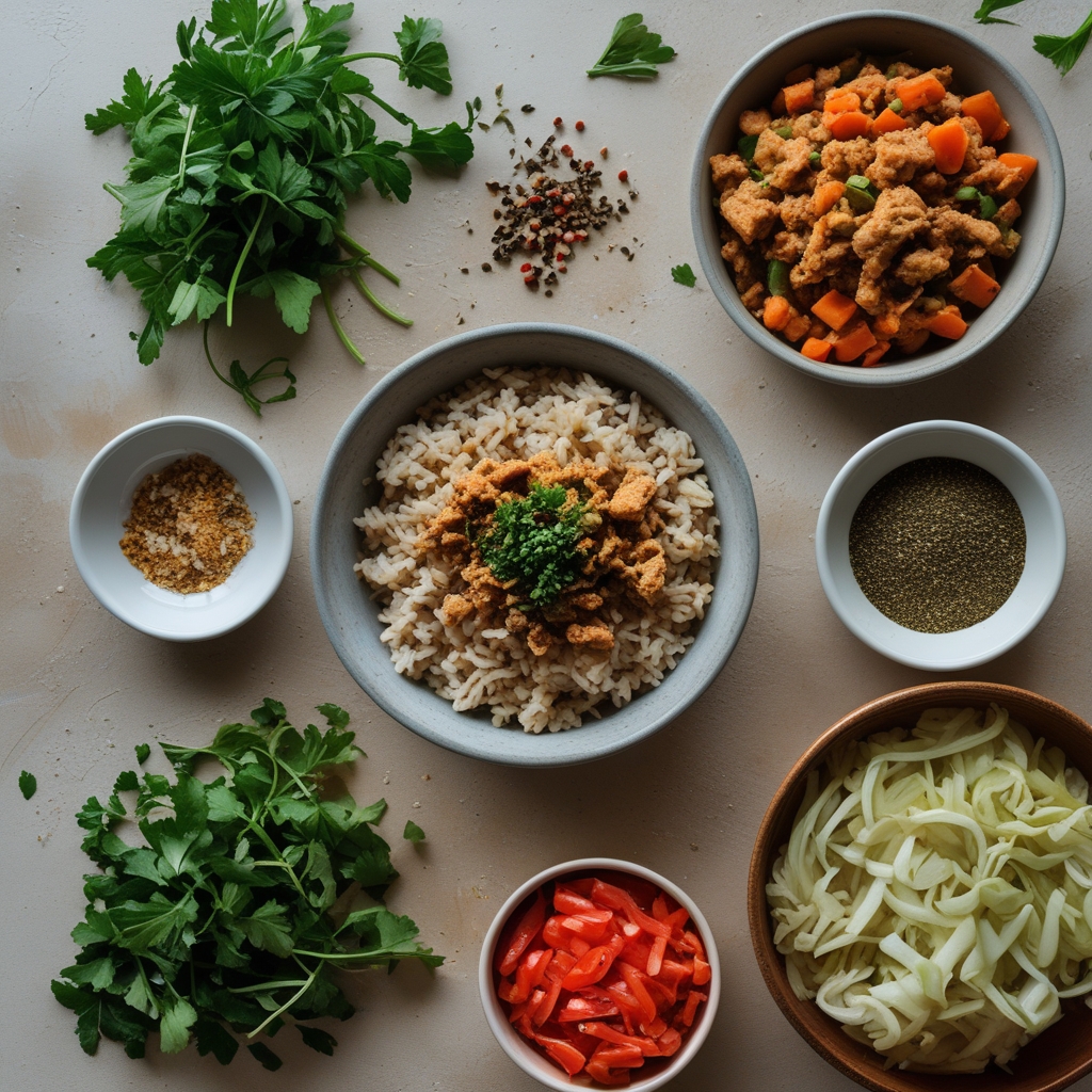 Ingredients for Easy Bang Bang Ground Turkey Rice Bowls Recipe – Quick & Flavorful Dinner