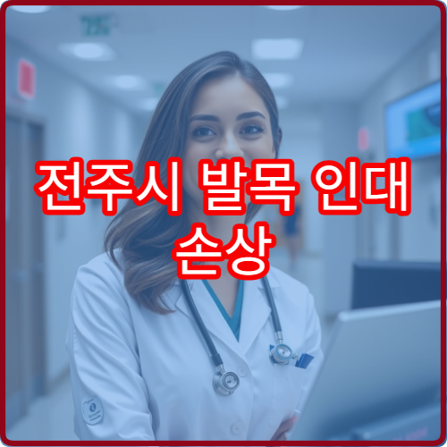 전주시 발목 인대 손상 치료와 단계별 재활 프로그램 운영 병원