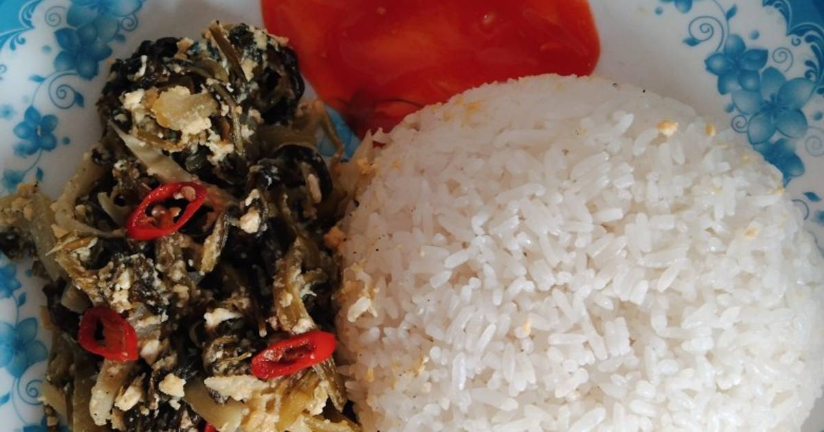 Cải chua xào trứng