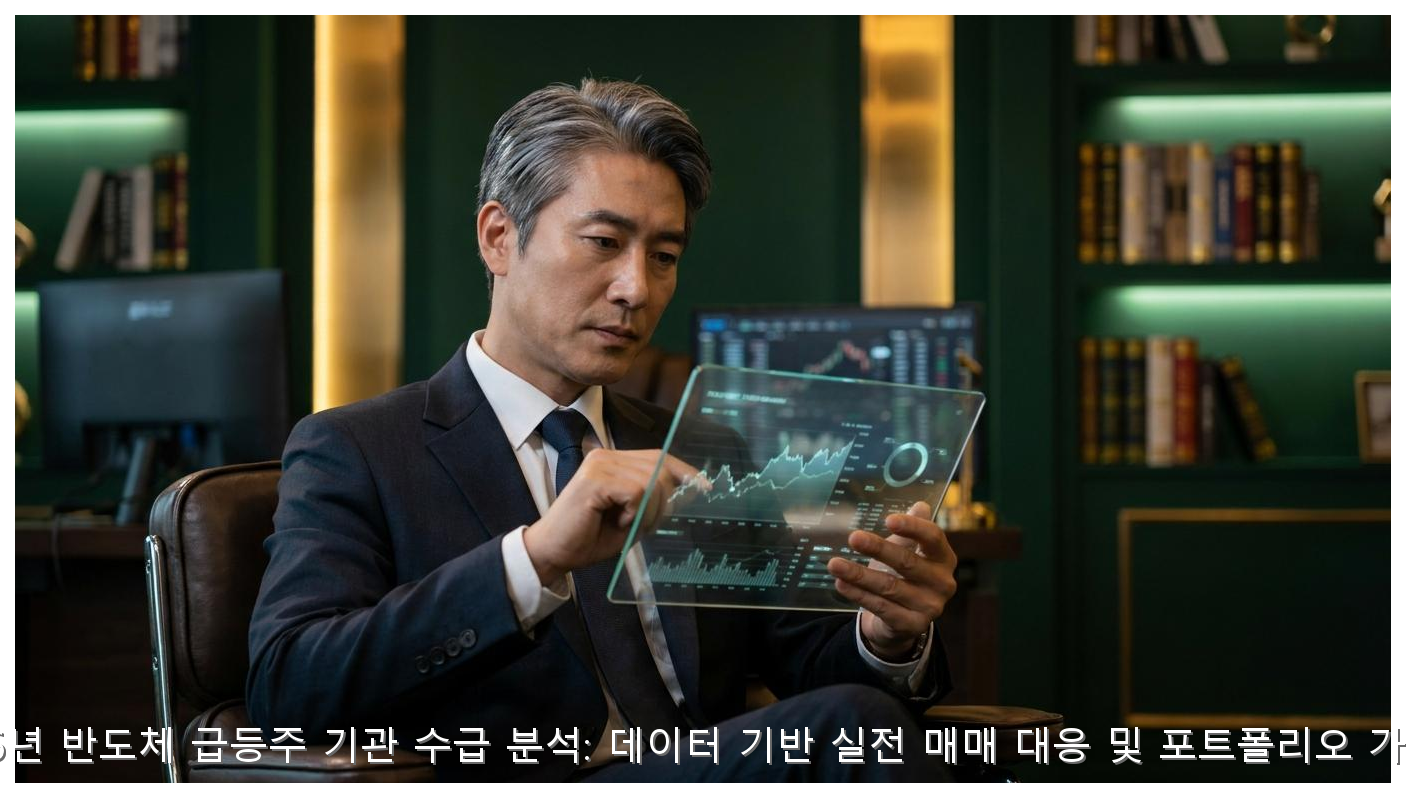 2026년 반도체 급등주 기관 수급 분석: 데이터 기반 실전 매매 대응 및 포트폴리오 가이드 핵심 안내 및 분석 인포그래픽 (2)