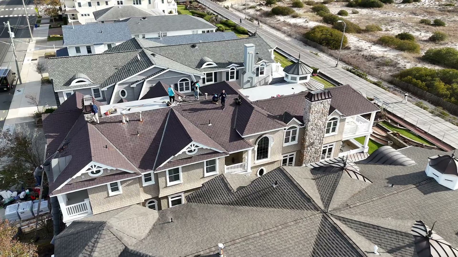 Aerial re-roof