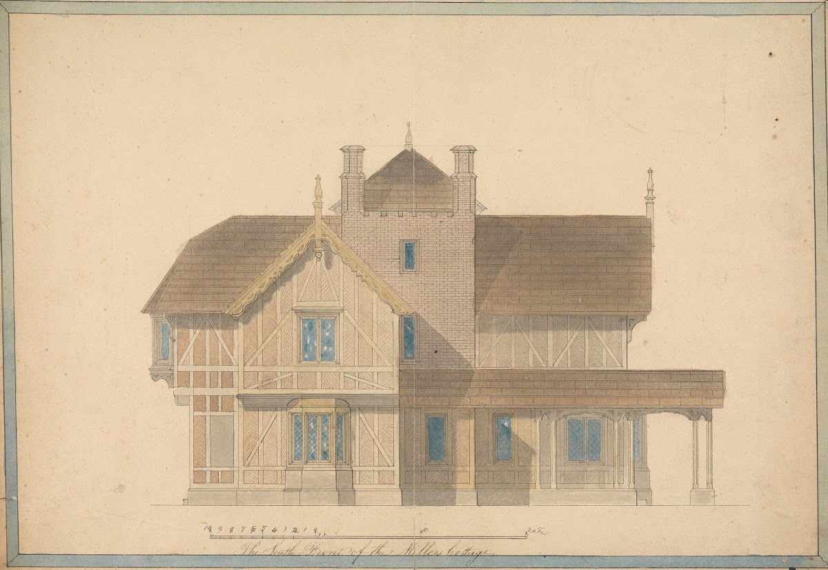 The Millers Cottage at Chatsworth South Front Elevation