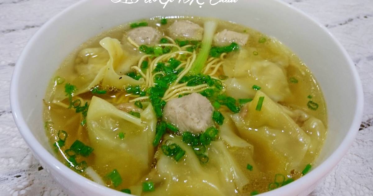 Hoành thánh mì đơn giản