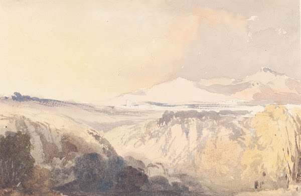 Landscape with a Distant Mountain Range