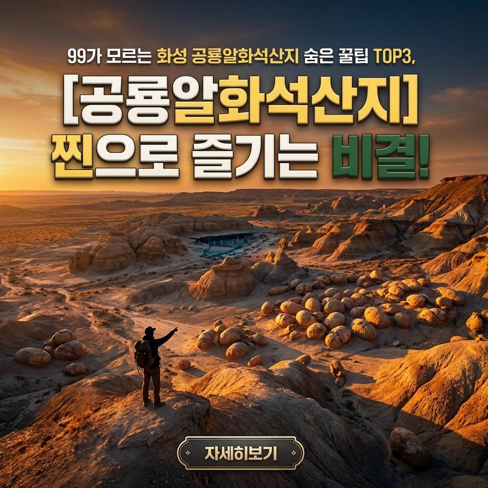 화성 지질공원: 공룡알화석산지 프리미엄 가이드