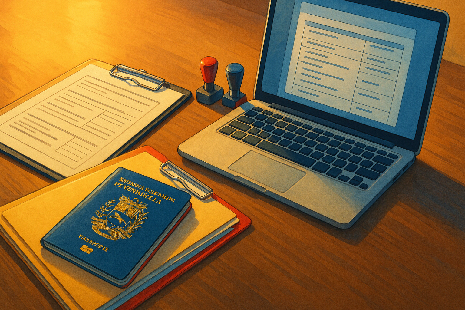 Checklist de trámites migratorios y documentos apostillados para venezolanos en el exterior