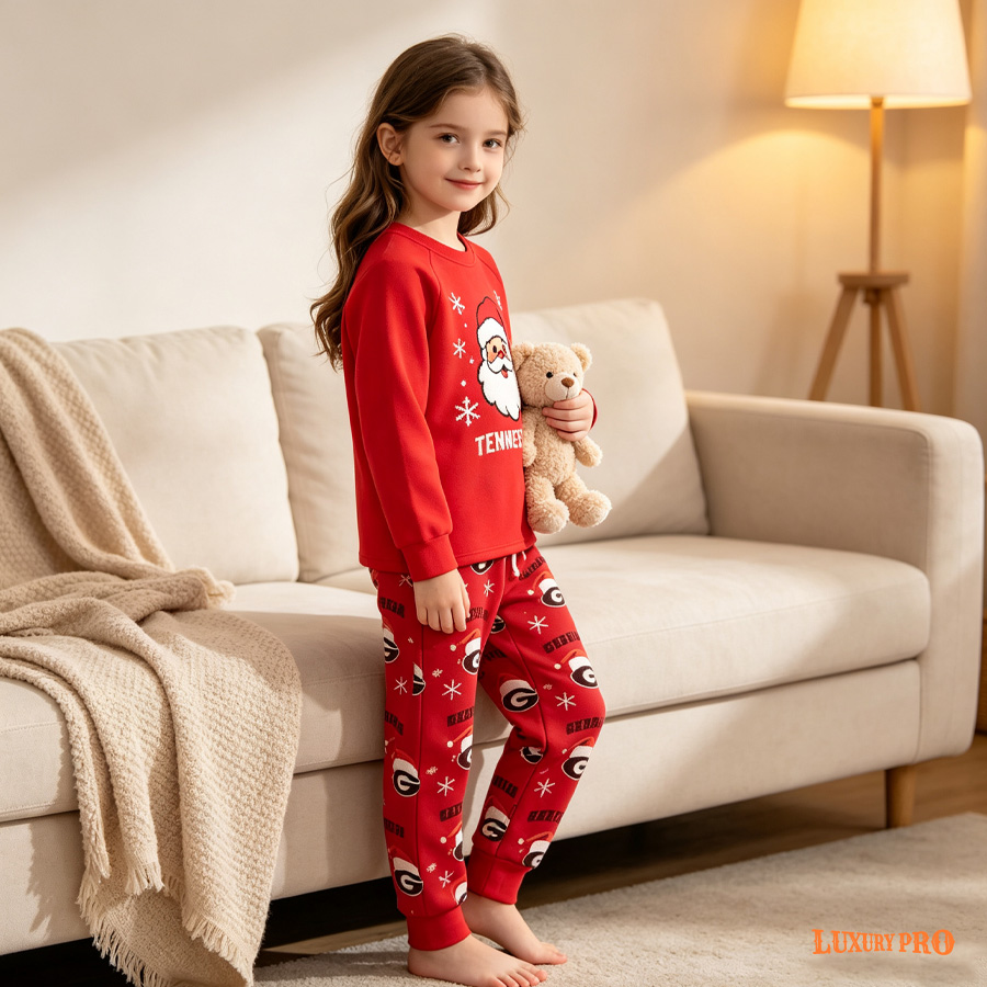 AOP YF Kids' Raglan‑Sleeve Pajamas
