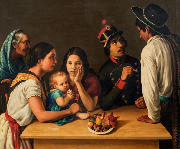La familia mexicana La pensativa or Tipos populares 1851