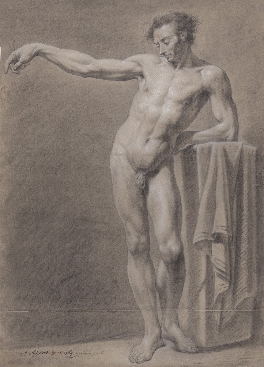 Standing male nude 1784