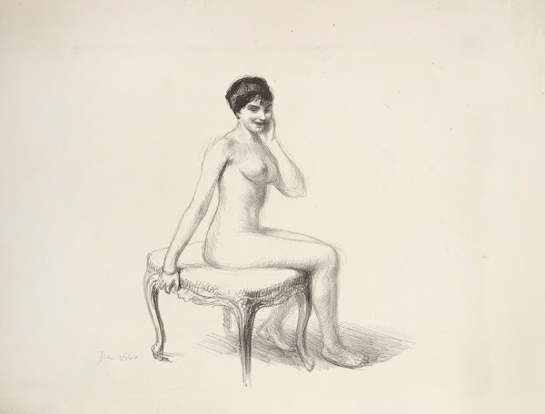 Petit nu assis sur un tabouret 1912