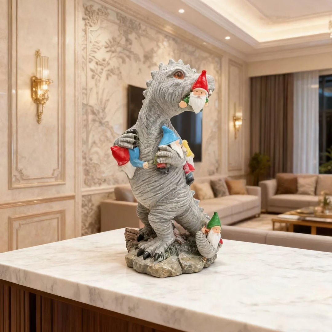 Decorative Gnome Figure with Animal Motif