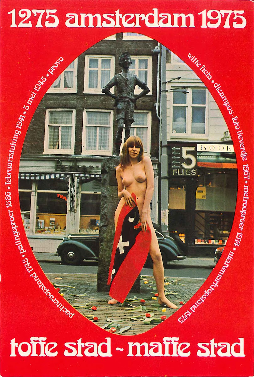 Affiche Amsterdam 1275 1975 Toffe Stad Maffe Stad 1967  1975