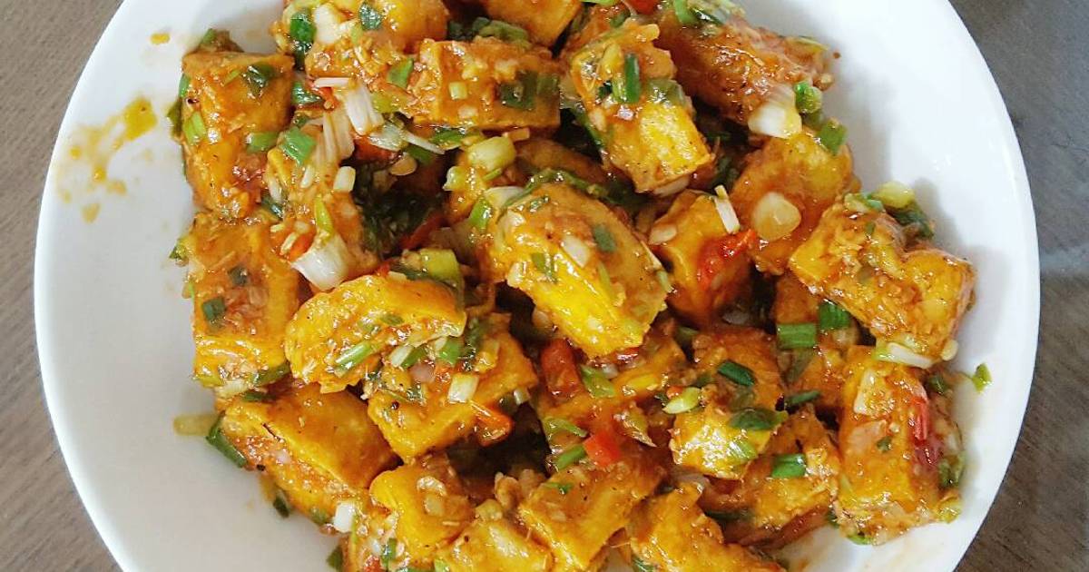 Đậu hũ sốt tương cà
