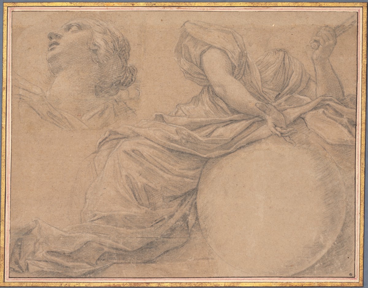 Study for the Muse Urania mid 17th century