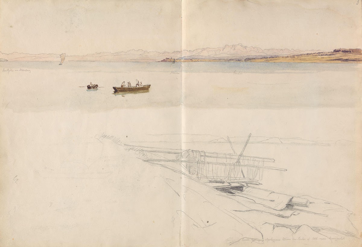 Mellom Meersburg og Mainau Bodensee garntørk 1871