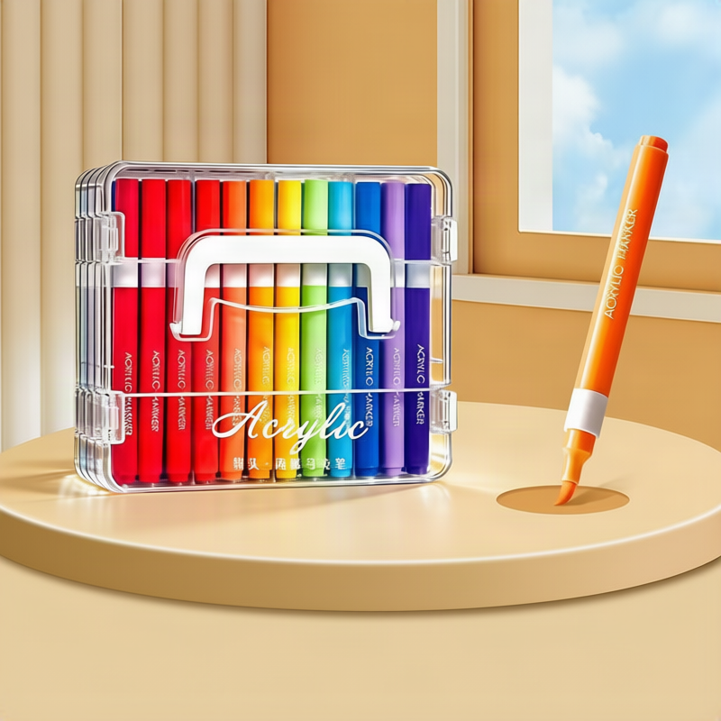 Acrylmarker-Set in verschiedenen Farbtönen