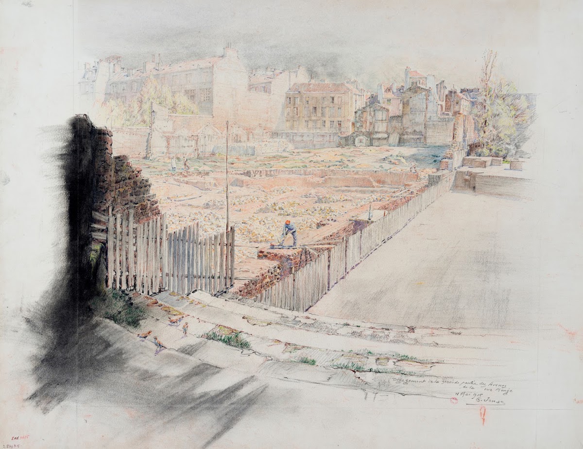 Dégagement de la seconde partie des Arènes de la rue Monge 1915 1945