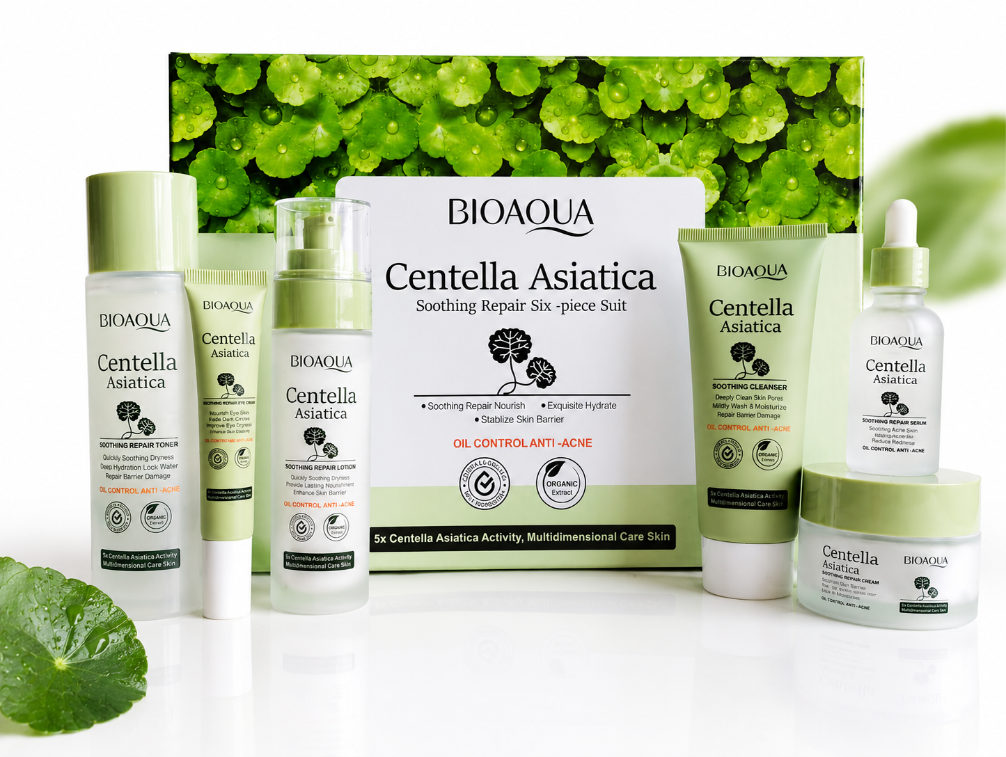 BIOAQUA Centella Asiatica Soothing Repair Six-piece Suit