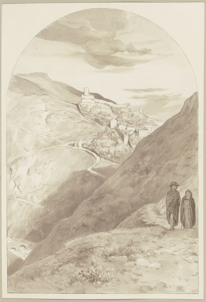 Diether und Brun wandernd ca 1884