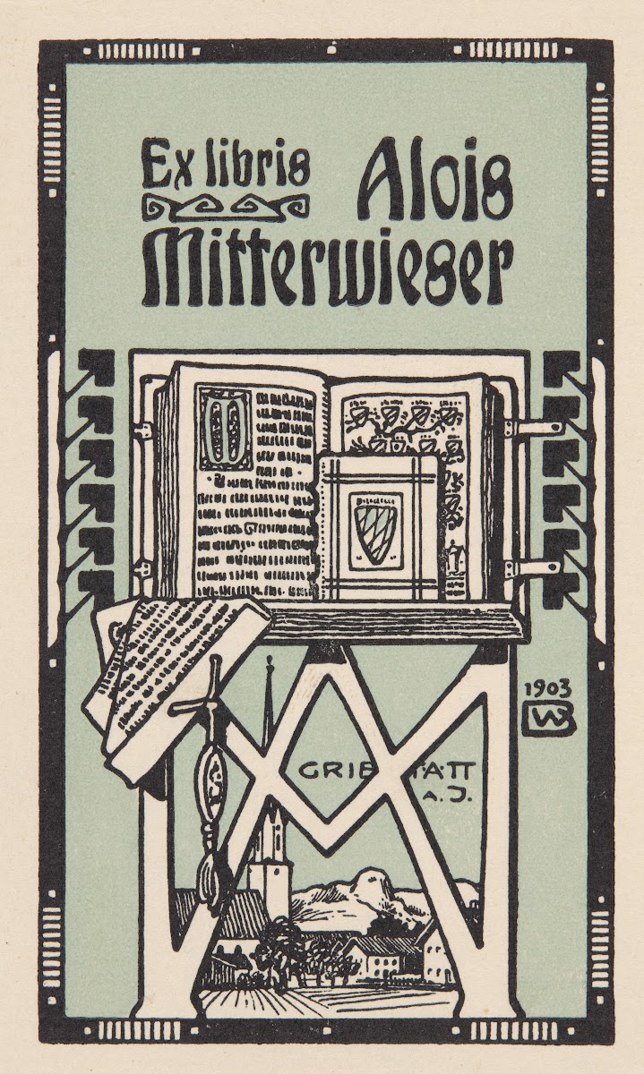 Ekslibris Alois Mitterwieser 1903
