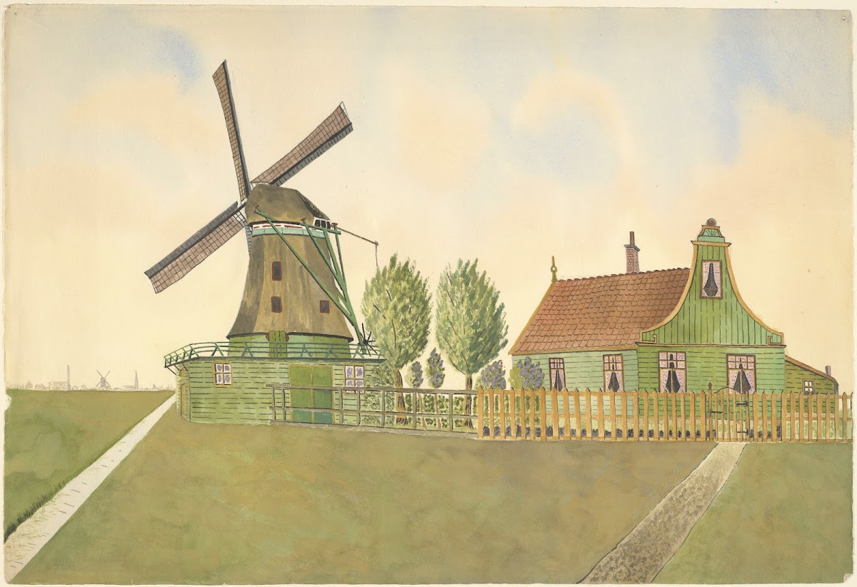molens houtzaagmolen De Haan Westzaandam 1930 1945