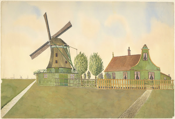 molens houtzaagmolen De Haan Westzaandam 1930 1945