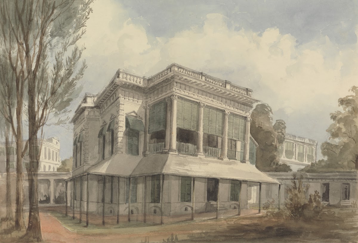 Elysium Row Calcutta ca 1849