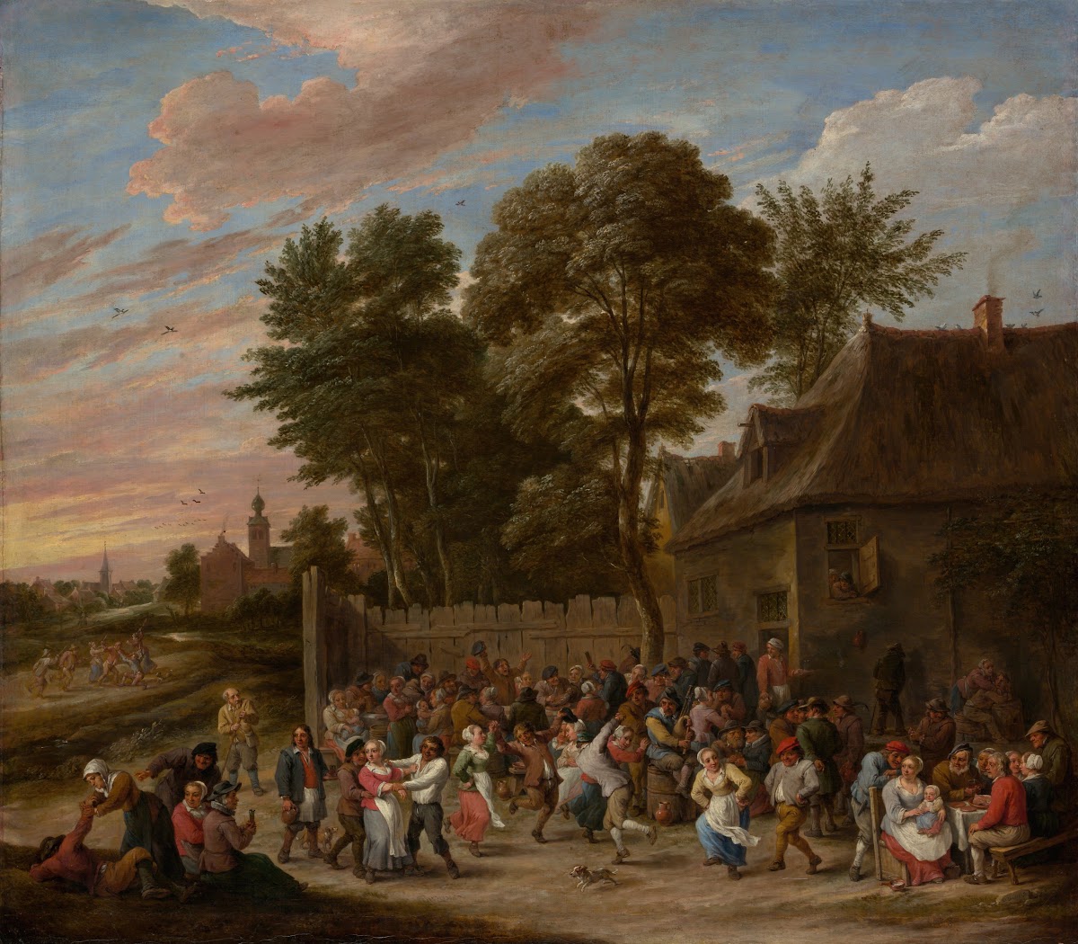 Peasants Dancing and Feasting ca 1660