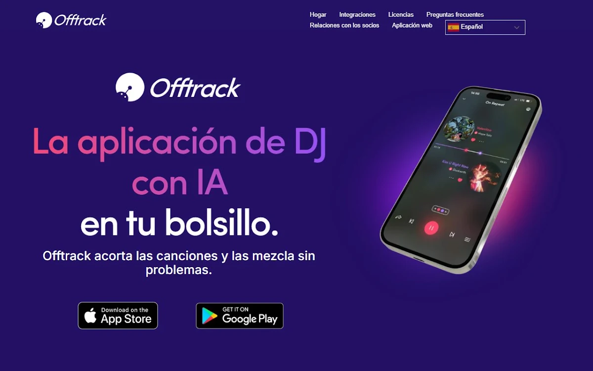Captura de Mixonset - AI Spotify DJ App