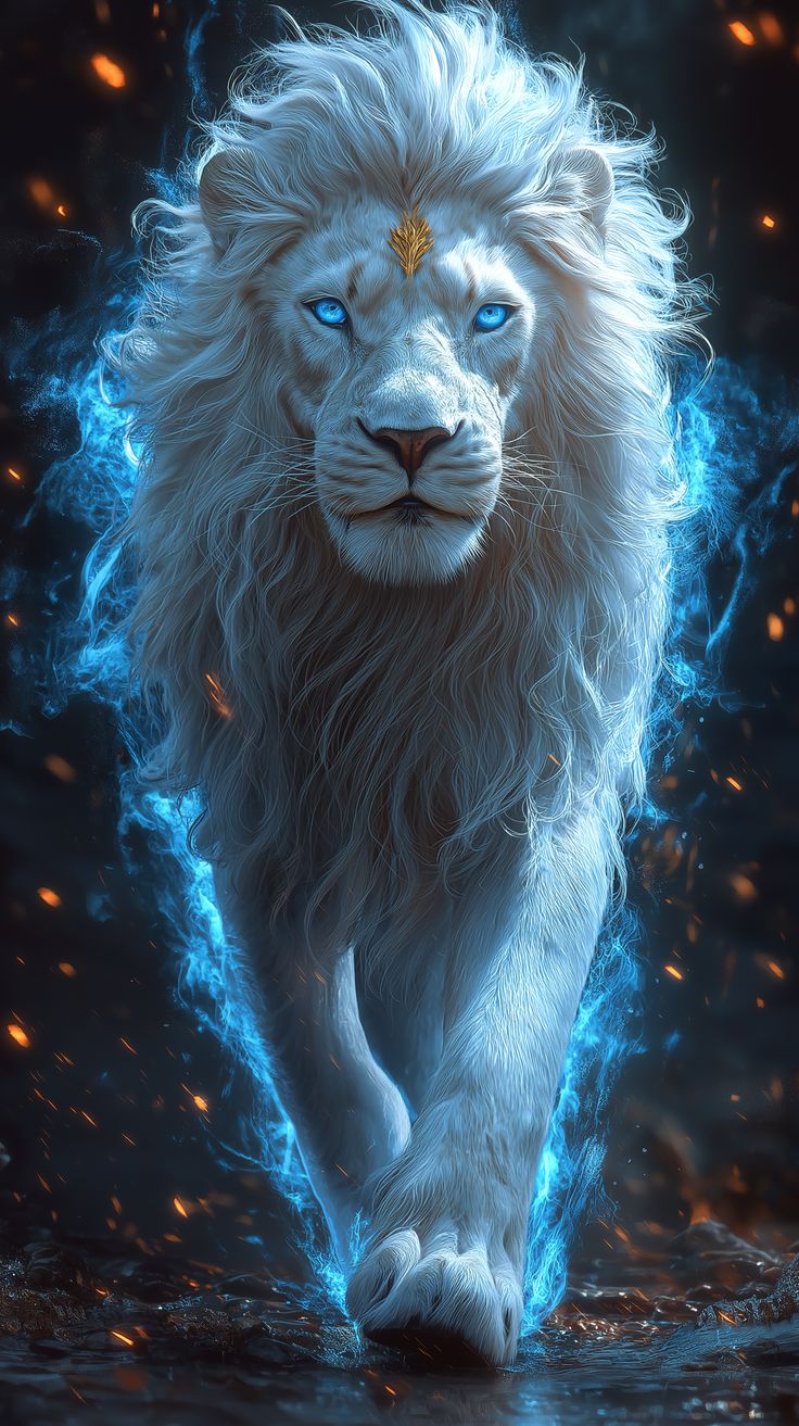 Glowing Lion Picture