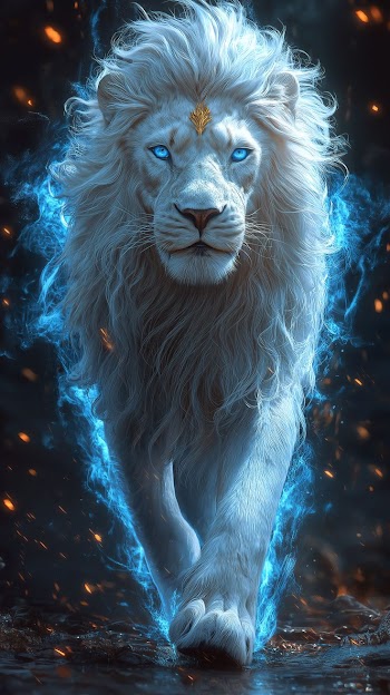 Glowing Lion Picture