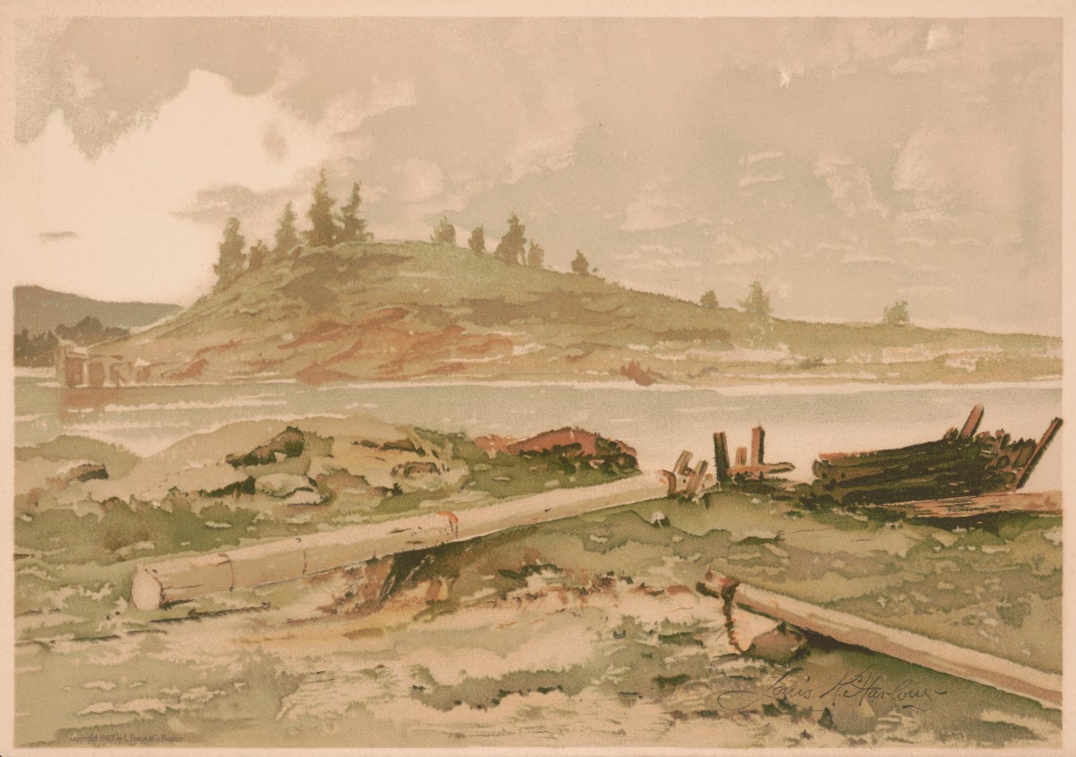 Near Boothbay Harbor Maine coast 1887