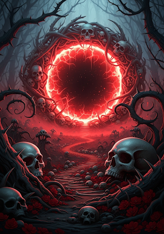 Dark Fantasy Skull Portal
