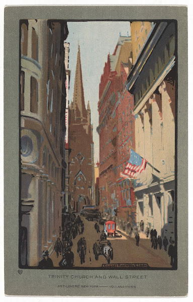 Trinity Church and Wall Street 1914
