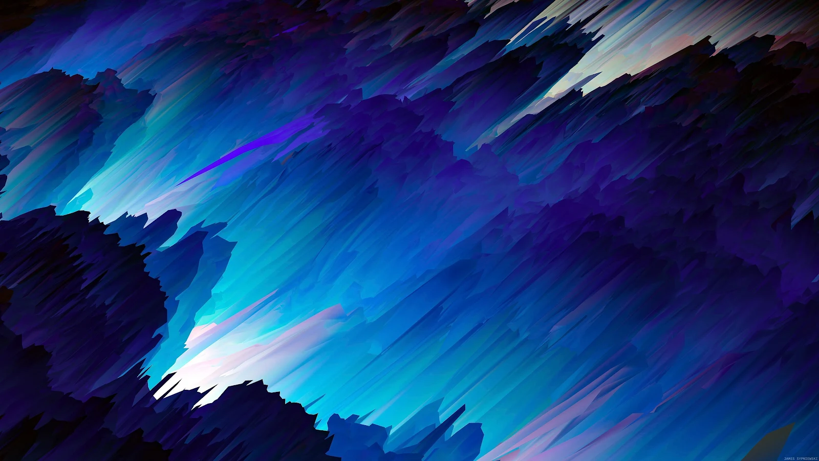 Abstract, Waves, Digital Art, Fractals, Blue 4K Desktop, iPhone Wallpaper Background
