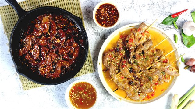 Lòng Non Nướng Mật Ong Sốt Me Thái Và Mắm Tỏi Ớt
